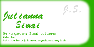 julianna simai business card